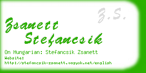 zsanett stefancsik business card